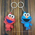 Sesame Street Aimo ELMO cartoon soft rubber double-sided keychain bag pendant